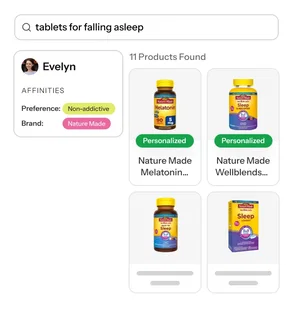 Discovery Filtered by Affinities for shopper ease Discovery Filtered by Affinities for shopper ease