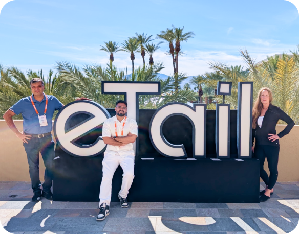 eTail conference sign