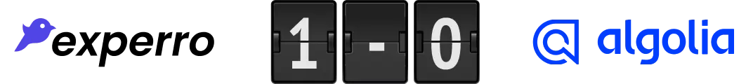 Experro beats Algolia, hands down! Experro beats Algolia, hands down!