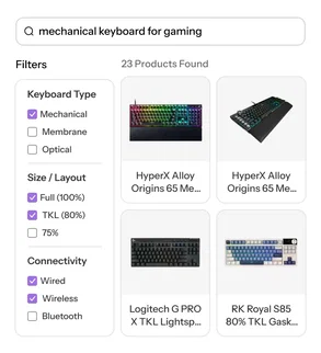 Filter-rich Electronics Discovery with custom facets Filter-rich Electronics Discovery with custom facets