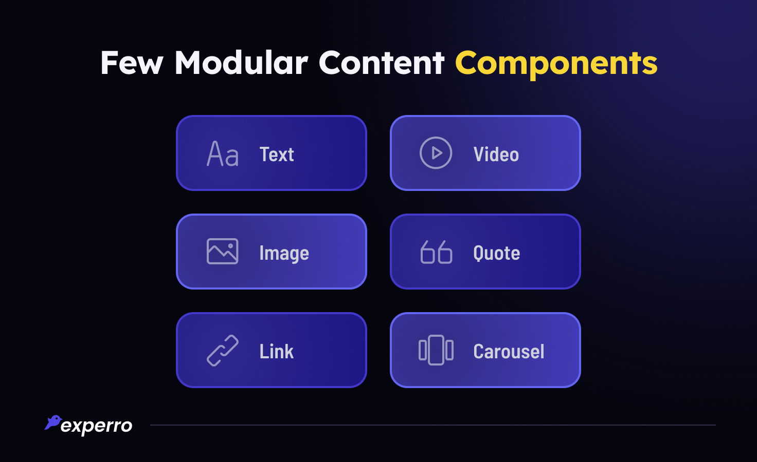 Components of Modular Content