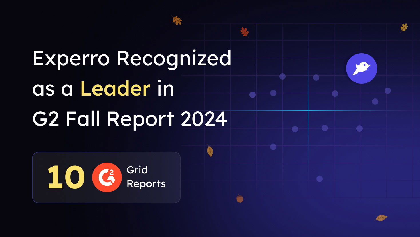 Experro Recognized as a Leader In G2 Fall Report 2024