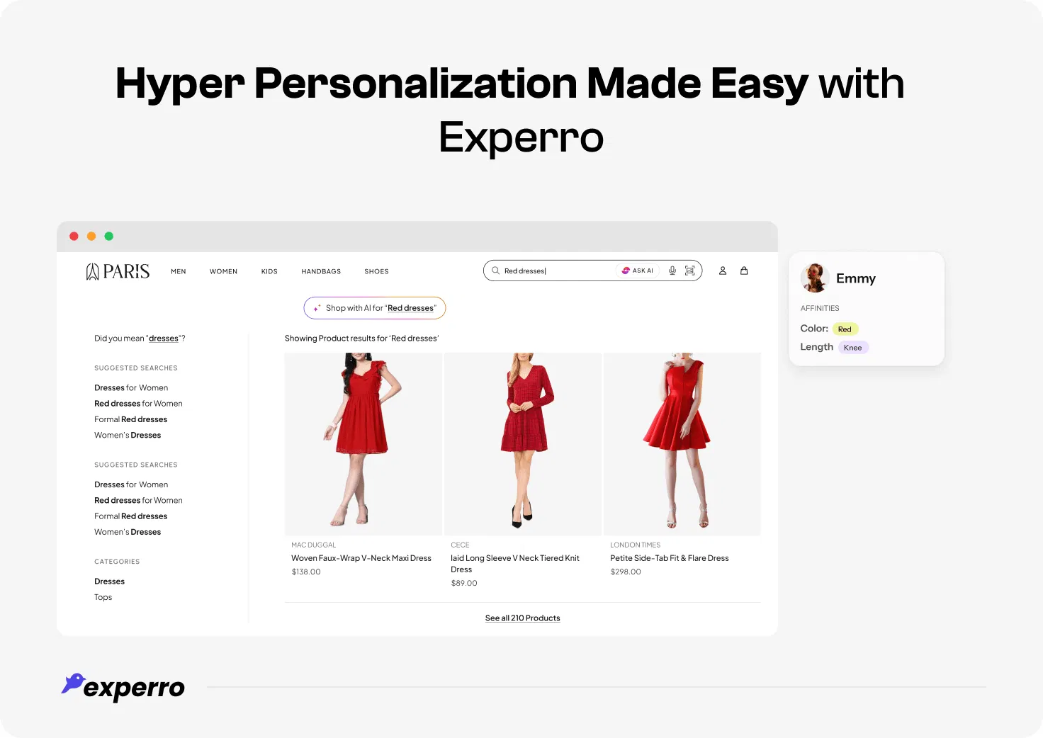 hyper personalization made easy with Experro hyper personalization made easy with Experro