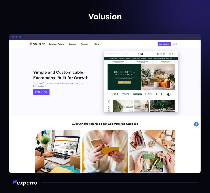 Volusion Website Builder