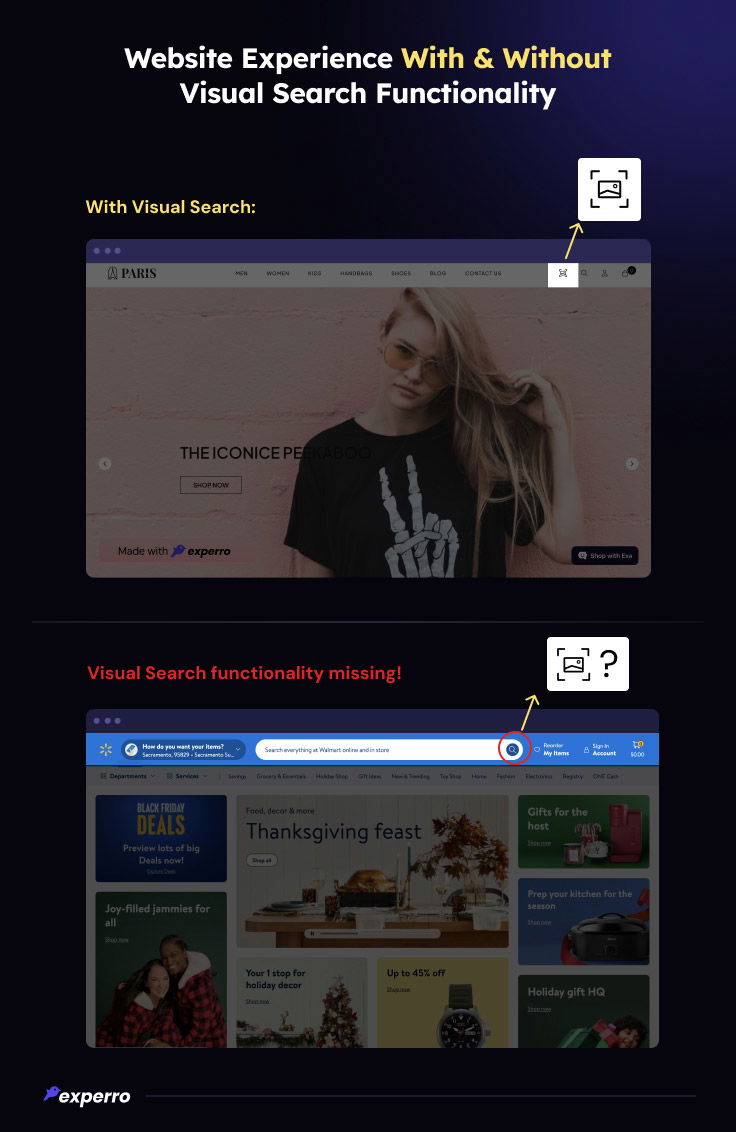 Paris Vs Walmart - Visual Search Functionality