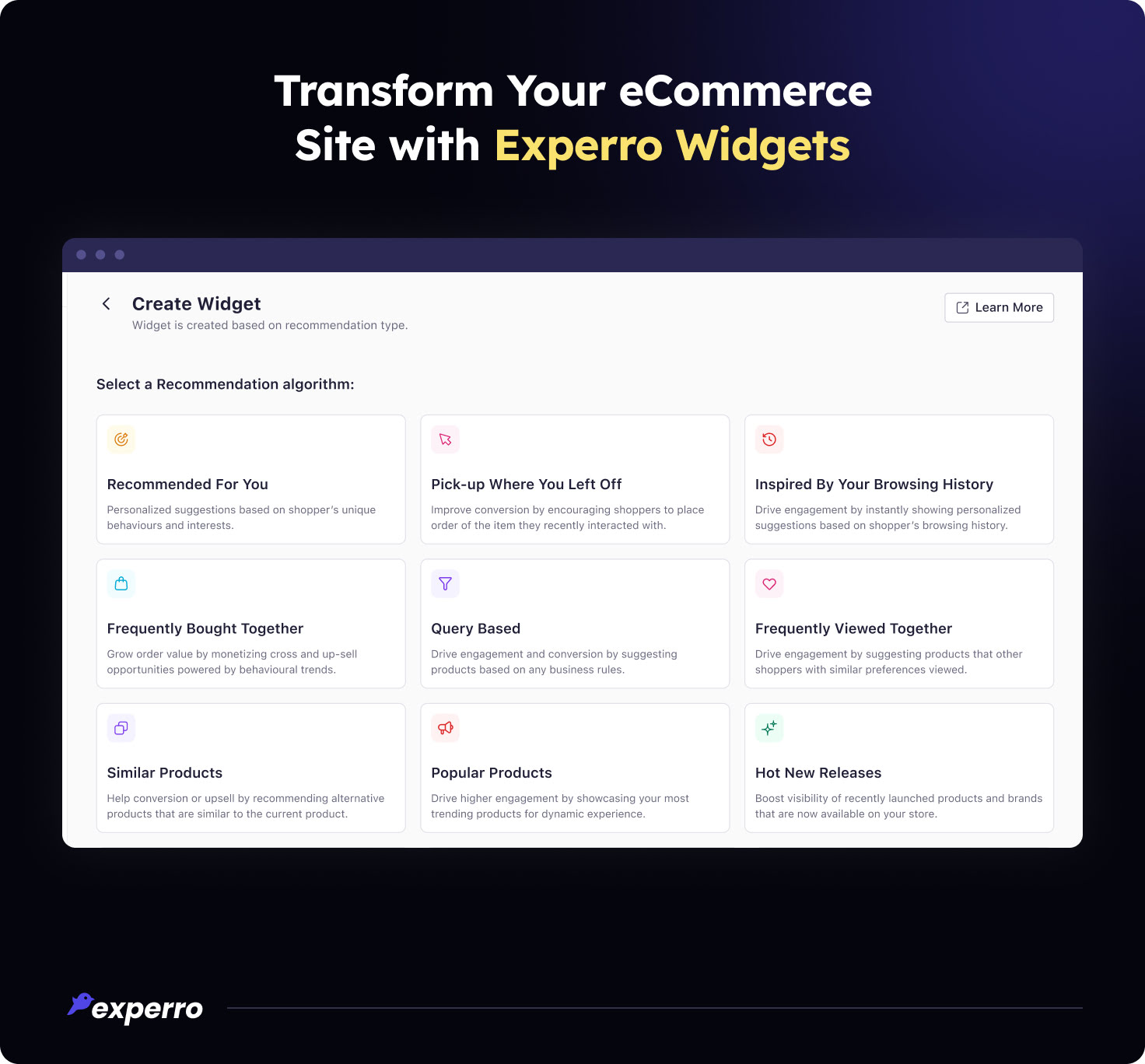 Transform Your eCommerce Site with Experro Widgets