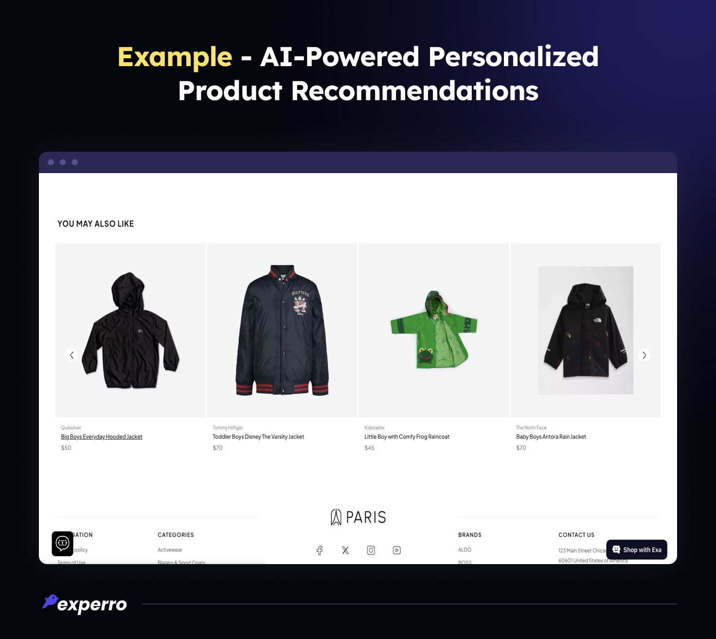 Example - Personalized Product Recommendations