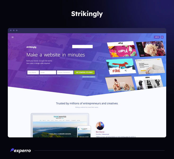 Strikingly Website Builder