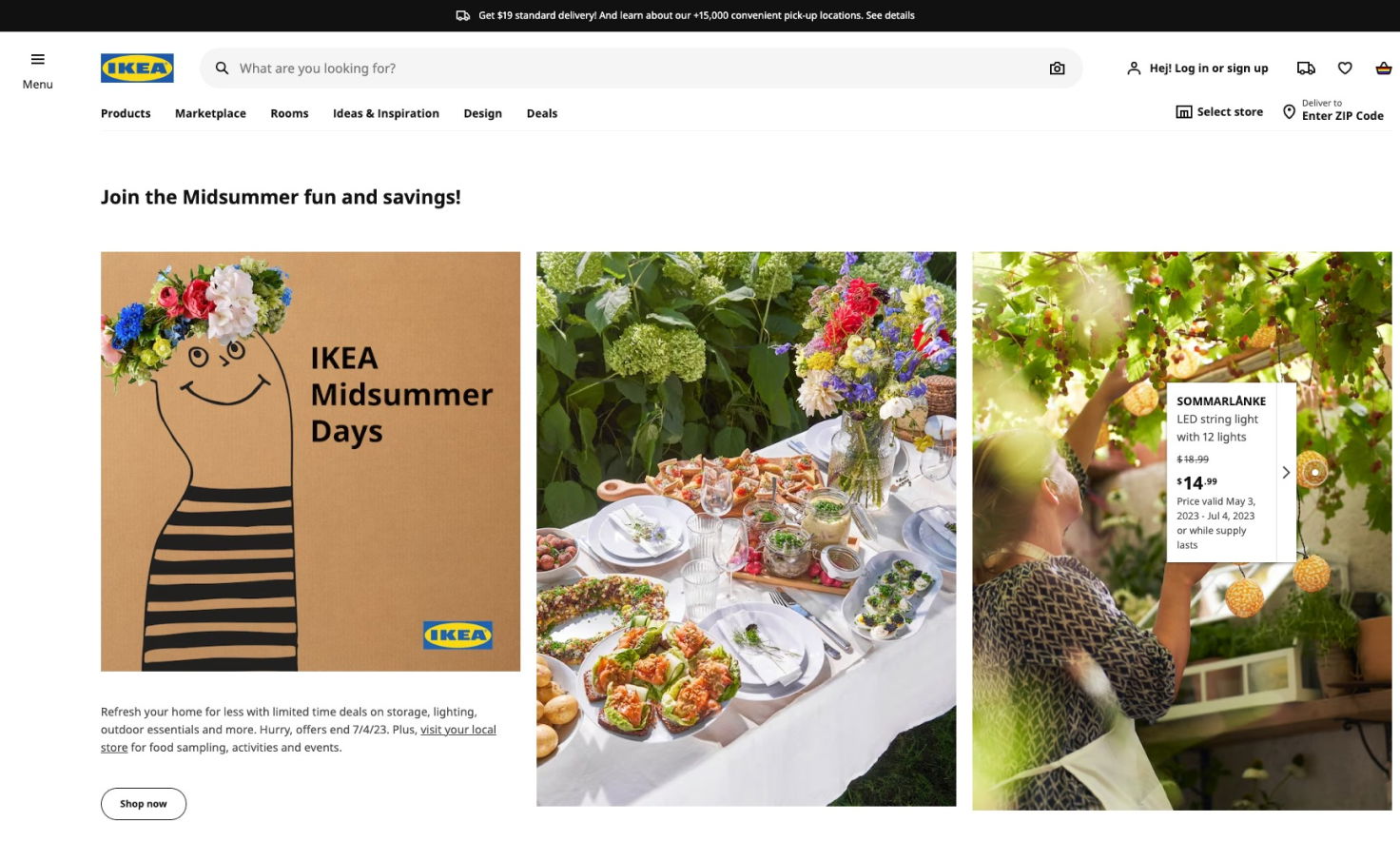 IKEA Landing Page