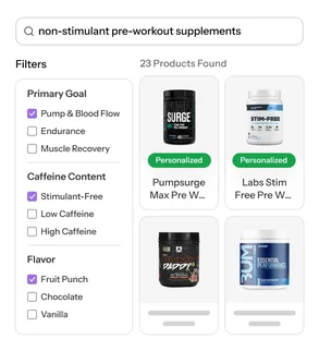 Reduce Choice Overload for shoppers buying health, wellness, nutrition items online Reduce Choice Overload for shoppers buying health, wellness, nutrition items online